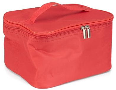 THE SECRET HOME - Bolsa Isotérmica Portalimentos - Bolsa Térmica para Comida - Nevera Portátil Impermeable (7 L - Rojo)