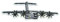 Café Viereck ® Bundeswehr Army Fahrzeuge, Panzer, Kampfjet & Helikopter Patch - gestickt mit Klett (A400M Flugzeug)