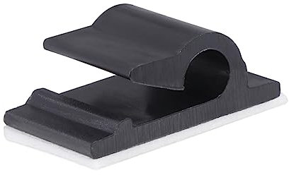 DOITOOL 50 Stück Kabelbinder Kleben Kfz-kabel Clips Kabelhalter Für Kabel Hüftgurt Der Kamera Drahthalterklammern Draht-organizer Für Den Schreibtisch Kabelclip Halterung Klebstoff