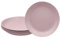 VIRSUS Set 6 Piatti Piani Colorati 958N, Diametro 23,5 cm, Infrangibili e Riutilizzabili, lavabili in lavastoviglie, 100% Riciclabili, Adatti per il microonde, BPA Free (Rosa)