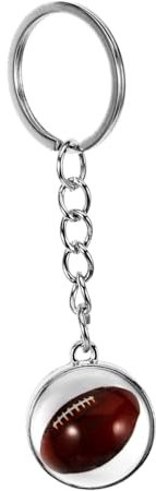 WESIEVYA Sport Schlüsselanhänger Football-design Dekorativer Schlüsselbund Für Sportfans Als Für Geburtstage Valentinstag Weihnachten Und Mehr