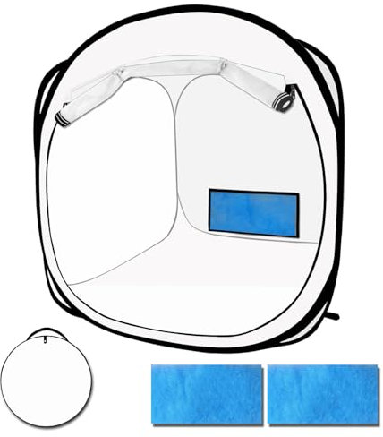 CooTentler Pop Up Paint Booth 76x76x76cm Portable Airbrush Spray Tent with Mesh Door and Mesh Window for Models, Furniture, Auto Parts and Other Items Painting Works