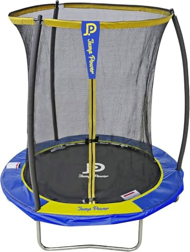 ZStyle Trampolin Garten Ø 183/244 Komplettset Sicherheitsnetz Leiter Randabdeckung Für Kinder Erwachsene Rund Sport Freizeit (Ø 183 cm)