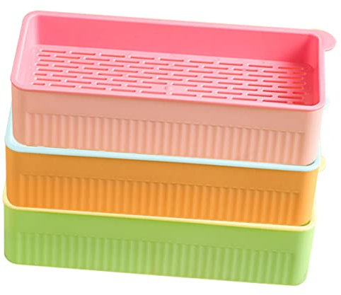 VANZACK Katzengras Pflanzkasten Hydroponisch Erdlos Katzenminze Pflanzer Mit Wasserschale Für Zuhause 3 Stück Mehrfarbig Praktische Katzenpflanzenbox Mit Großer Kapazität