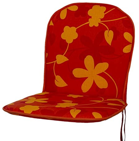 KETTtex Auflage Monoblock niedrig 0464 rot-orange 79x43x3,5 cm