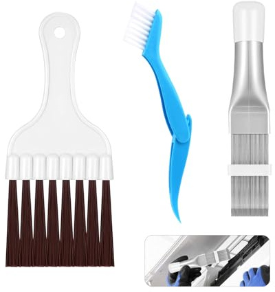 Condenser Comb Cleaning Brush, Pack of 3 Condenser Cleaning Comb Cleaning, Air Conditioning Comb, for Cleaning Air Conditioners, Refrigerators, Evaporators