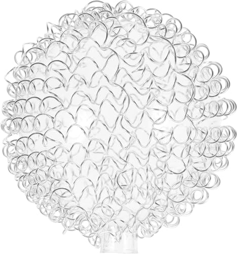 Pantalla de Lámpara G4 de Alambre de Aluminio, Orificio 12mm | Vidrio y Aluminio, Difusión Suave de Luz, Estilo Elegante y Contemporáneo, para Interior del Hogar