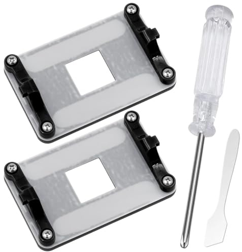 2-Pack AM5 CPU Backplate - Universal Heatsink & Water Cooling Mounting Plate with Screws for AMD AM4 Motherboards (X870/X670/B650/A620), Includes Screwdriver