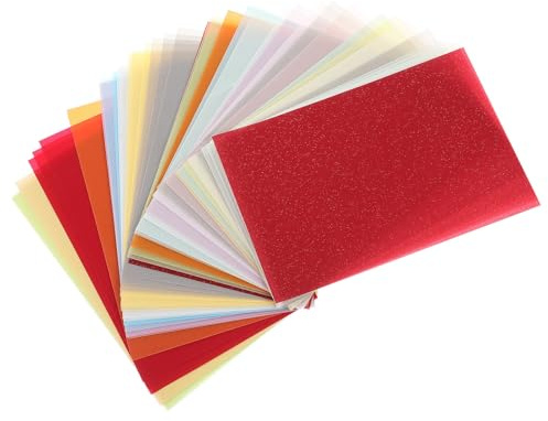UKCOCO 50 Blatt Buntes Transferpapier 15x10cm Kopierpapier zum Durchzeichnen Übertragen Künstler Transparentpapier für Basteln Schule und Selbstgemacht