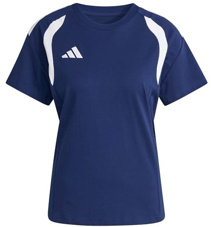adidas women tiro26 league tee blue xs