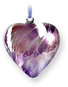 The Present Shop Nobile Glassware Mouth Blown June Birth Gem Heart 1695-17