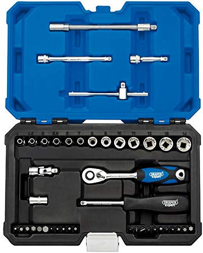 Draper 16479 1/4-Inch Square Drive Multi-Drive Socket 43 Piece Set