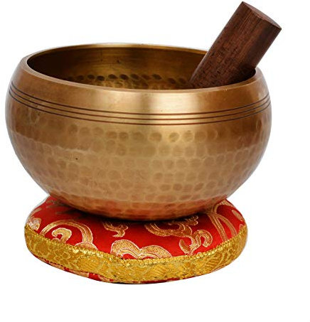 Bermoni cuenco tibetano paseo martillado a mano con el bolsillo étnico - SING1044-L