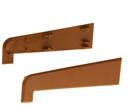 1 x Pair of Caramel End Caps for 150mm uPVC Plastic Window/Door Sill