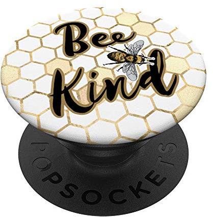 Bee Kind Honeycomb Bumblebee Geschenk Imker - PopSockets Ausziehbarer Sockel und Griff für Smartphones und Tablets