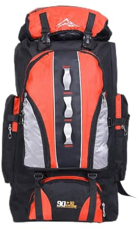Treer 80/100L Wanderrucksäcke Extra Large Leichter Trekkingrucksäcke Reiserucksack, Wasserabweisender Rucksack mit Belüftungssystem für Trekking Camping Radfahren Reisen Klettern