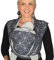 Hoppediz gewebtes Baby-Tragetuch ab Geburt, Neugeboren bis Kleinkind, 100% kbA-Baumwolle (Bio), Malmo denim 4,60 m