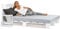 sunnypillow 160x200 cm Palettenbett mit Kopfteil Weiß Massivholzbett Bett aus Paletten Palettenmöbel Fichte europalette Weiss 80 90 100 120 140 160 180 200 220 240 x 200cm