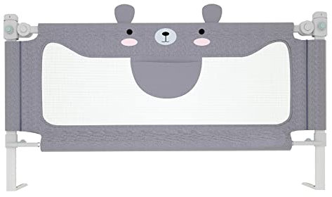 YRHome Barandilla protectora de 180 cm para cama de bebé, altura ajustable, barrera de seguridad adecuada para camas infantiles y padres
