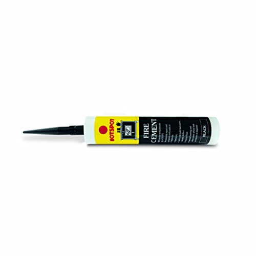 Hotspot Fire Cement 310ml – High-Temperature Resistant Fire Cement for Stoves, Fires, and Chimneys – Available in Black or Buff – Ideal for Sealing and Repairing