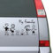 Jatour Stick-Figur Familie Autoaufkleber - Multicolor Cartoon Familie Autoaufkleber für Autos, LKWs, Fenster, Laptops