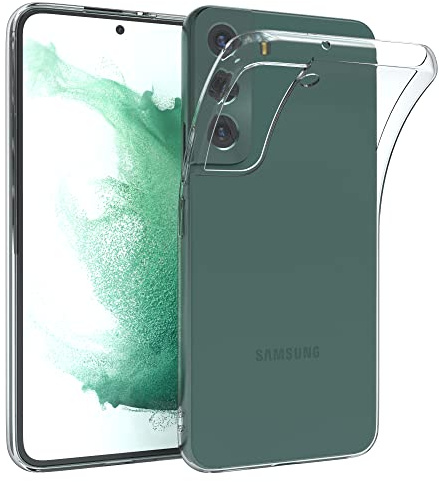 EAZY CASE Hülle kompatibel mit Samsung Galaxy S22 5G Schutzhülle Silikon, Ultra dünn, Slimcover, Handyhülle, Silikonhülle, Backcover, Durchsichtig, Klar Transparent