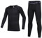 Gavena Kids Thermal Base Layer Set Boys Compression Sets Children Gym Sport Compression Suit for 12~13 Years, Black
