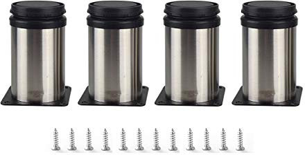 NOVOCE Furniture Feet,Table Legs,Protector Feet,Sofa Legs,Furniture Feet Cylindrical,with Accessories,Stable,Strong Bearing Capacity,Table Legs,5cm/2in
