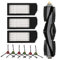 (10 pièces) T20 Omni Pièces de rechange pour ECOVACS DEEBOT X1 Omni, X1 PRO Omni, T20 Omni, T10 Omni Kit d'accessoires pour aspirateur robot 1 brosse à rouleaux, 3 filtres HEPA, 6 brosses latérales