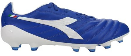 Diadora Brasil Elite 2 Tech ITA LPX - Tacos de tierra firmes, Azul/Blanco, 43 EU