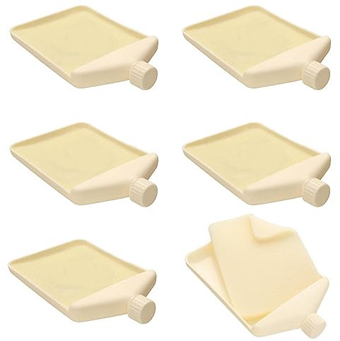 The Beadsmith Bead Funnel Trays – Basic Elements – Includes Removable Bead Mat Insert & Twist Cap –Contain, Fill & Pour Beads, Sand, Confetti & Tiny Parts for Arts and Crafts – 6 Piece Set