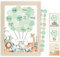 Gästebuch, Personalisierte Baby Geschenk Mädchen Junge,Dekoration für Baby Kleinkinderzimmer,Geschenke Geburt,Geschenke für Werdende Mütter Taufe Geschenk,Willkommen Zuhause Baby, Holzrahmen,Aufkleber