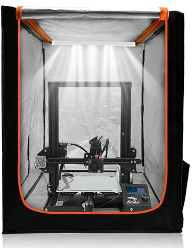 YOOPAI 3D Drucker Gehäuse Abdeckung mit Schlitz für Licht, Konstante Temperatur 3D Pinter Enclosure für Ender 5/Ender 5 Pro/5 Plus/CR-10/10S/10S PRO/10 Mini/CR-X/CR-20/20 Pro, 750*700*900 mm(Ohne LED)