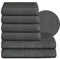 BEAUTEX Handtuch-Set Premium Frottier Sets Made in Europe, 100% Baumwolle 550g/m², Oeko-TEX Zertifiziert (Set: 4 Hand-, 2 Badetücher in Dunkelgrau)