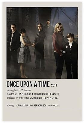 Once Upon A Time Filmposter 4, Leinwand-Poster, Wandkunst, Dekor, Bild, Gemälde für Wohnzimmer, Schlafzimmer, Dekoration, ungerahmt: 30 x 45 cm