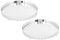 Set of 2- Silver Round Decorative Tray Mirrored Display Tray for Coffee Table Farmhouse Centerpiece Mirror Candle Tray Vintage Mirrored Bar Tray for Home Decor Bathroom Vanity Closet