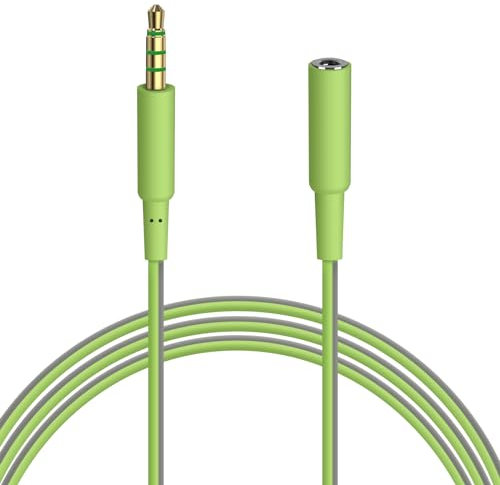 GEEKRIA 3,5 mm (1/8 Zoll) Stecker auf 3,5 mm Buchse, Kopfhörer-Stecker-Adapter, Umwandlungs-Audio-Stecker, TPE-Kabel, kompatibel mit Bose SoundSport SIE2, SIE2I, Sony MDR-AS20J, AS200 (120 cm, 1