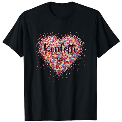 Konfetti im Herzen Fasching Kostüm Karneval T-Shirt