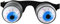 Yardwe Partybrille Tier kostüm tierkostüm lustige schnapsgläser hundebrille Tierbrille Fotoprop transparente Gläser Haustier klare Gläser Stütze Gläser klar Halloween Requisiten Zubehör