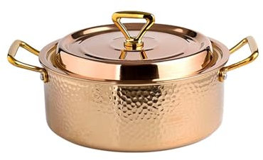 Suppentopf aus Edelstahl 304, Hammer Tattoo Home Hot Pot, großer Suppentopf, Induktionsherd/Gasofen (Size : 1L)