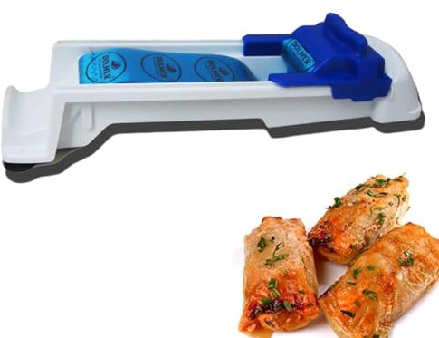 Weinblätter Maschine, Sarmaroller Maschine, Gemüse Fleisch Roller, Fleisch Rollwerkzeug, Weinblätter Roller, Multifunktionaler Grape Leaves Roller für Versammlungen und Picknicks