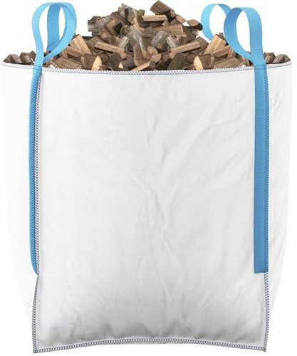 5 Sacks - Bulk Bags For Timber Wood Logs Storage 1 Tonne Heavy Duty Empty Sack FIBC 5 Pack