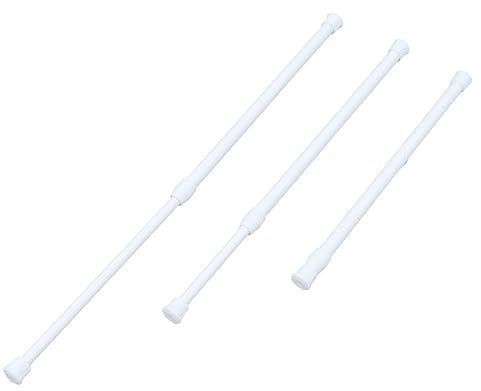 4 Stück Ausziehbare Weiße Spannstangen aus Aluminiumlegierung, 30-50 Cm