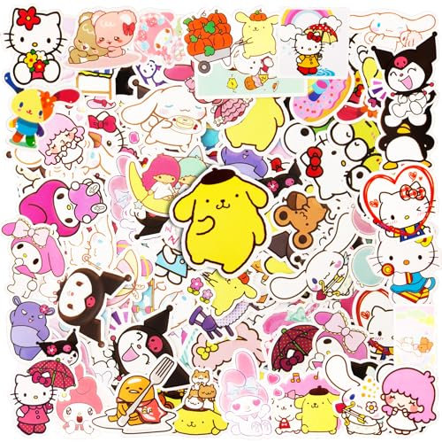 100PCS Vinyl Stickers for Kids, Classic Cute Waterproof Stickers, Non-Repeating Guitar Laptop Suitcase Stickers, Best Anime Sticker for Movie Fans, Kids, Teens