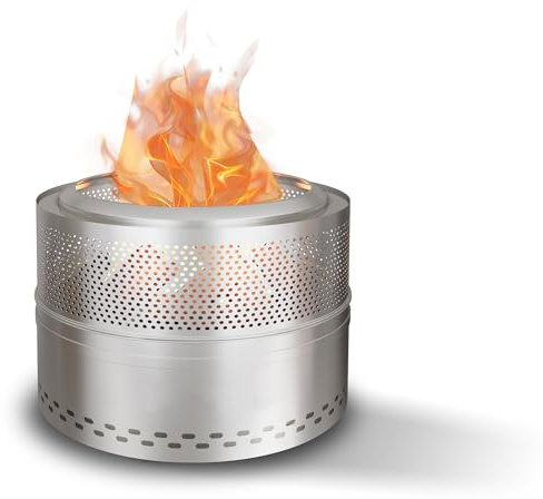 FIRCPIT Rauchfreie Feuerstelle für draußen, 50,8 cm, tragbare Feuerstelle für Camping, Edelstahl-Feuerstelle, rauchfreie Feuerstelle mit Tragetasche, Feuerstelle, Holzofen