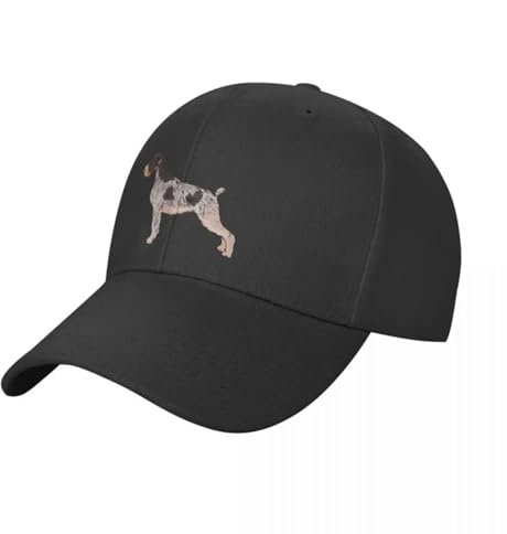 QIYAEUA Bedruckte Baseballkappe Deutsch Drahthaar Zeiger // Deutsch Drahthaar Baseballmütze Hut Mann Für Die Sonne Im Hut Thermovisier Herren Hüte Damen Geschenk