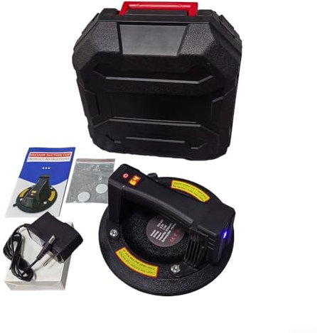 Elektrischer Saugnapf Selbstansaugender Glasheber 20,3 cm Vakuum Starker Saugnapf Doppelte Digitalanzeige Elektrischer Saugnapf (B)