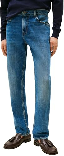 Tommy Hilfiger Herren Jeans Hose Straight Denton Mid Rise