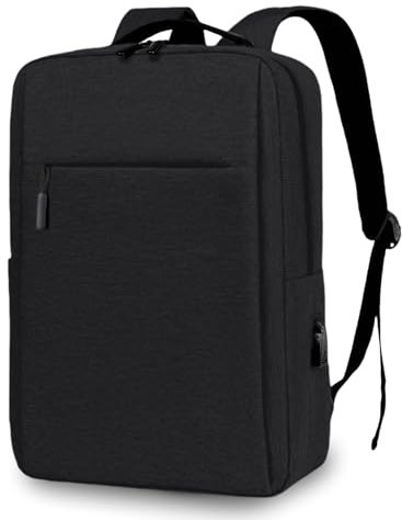 Aucuu Zaino Porta PC, 15.6 Pollici Zaino per Computer Portatile, Zaino per Laptop con Porta di Ricarica USB, Zaino Impermeabile da Uomo, per Scuola, Lavoro, Viaggio