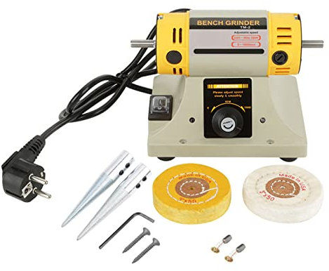 350-W-Elektroschleifer-Poliermaschine, Schmuck-Zahndrehmaschinenmotor, Solides Gehäuse, Hervorragende Thermische Effizienz, Kleine Größe, Geeignet für Werkbank, Geringe